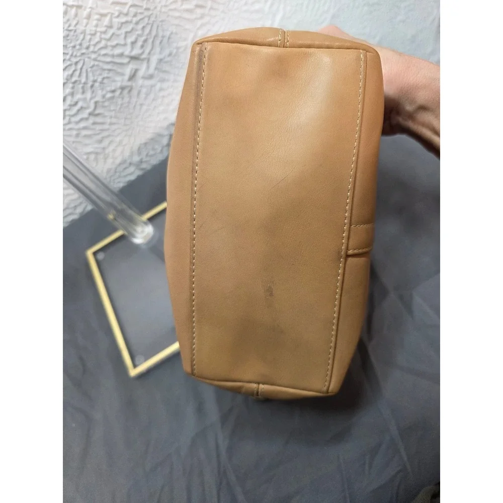 Vintage Coach Tan Leather Mini Hobo Baguette Bag Leatherware Est 1941 Y2K Pouch‎